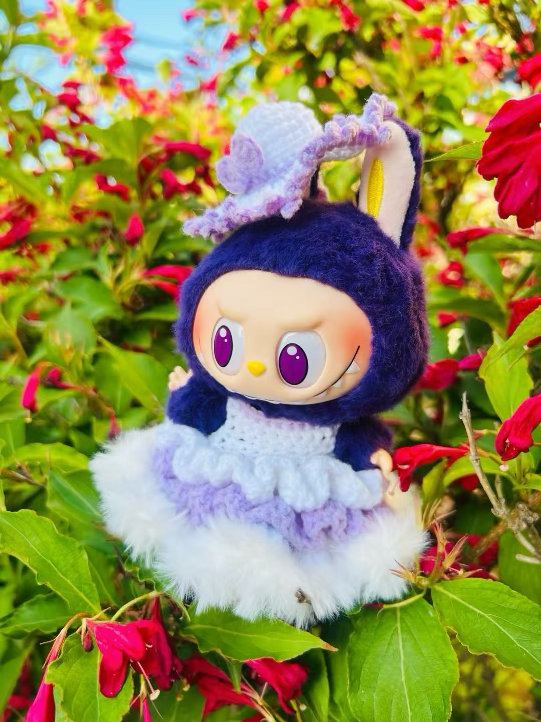 Labubu purple princess dress