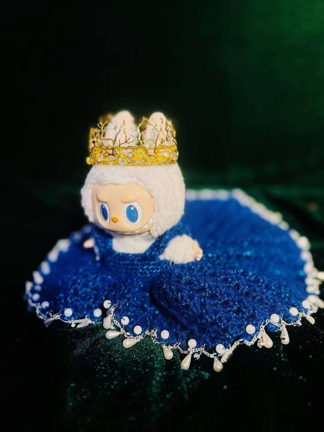 Labubu Sparkling Sapphire Princess Dress
