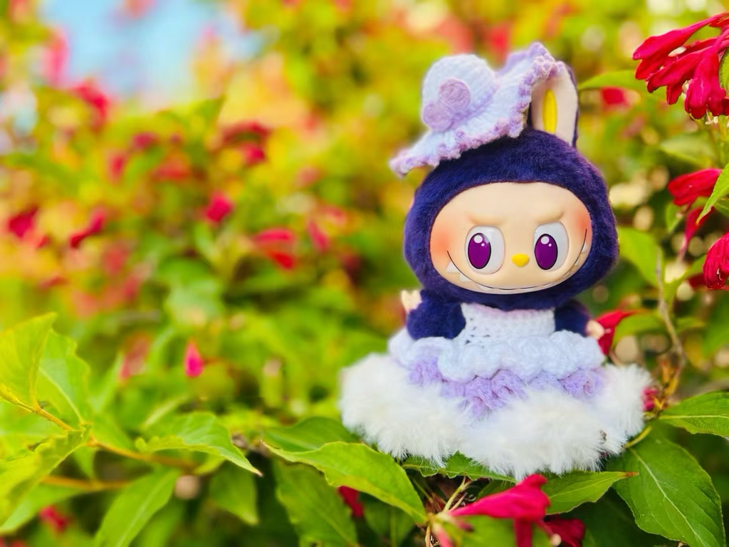 Labubu purple princess dress