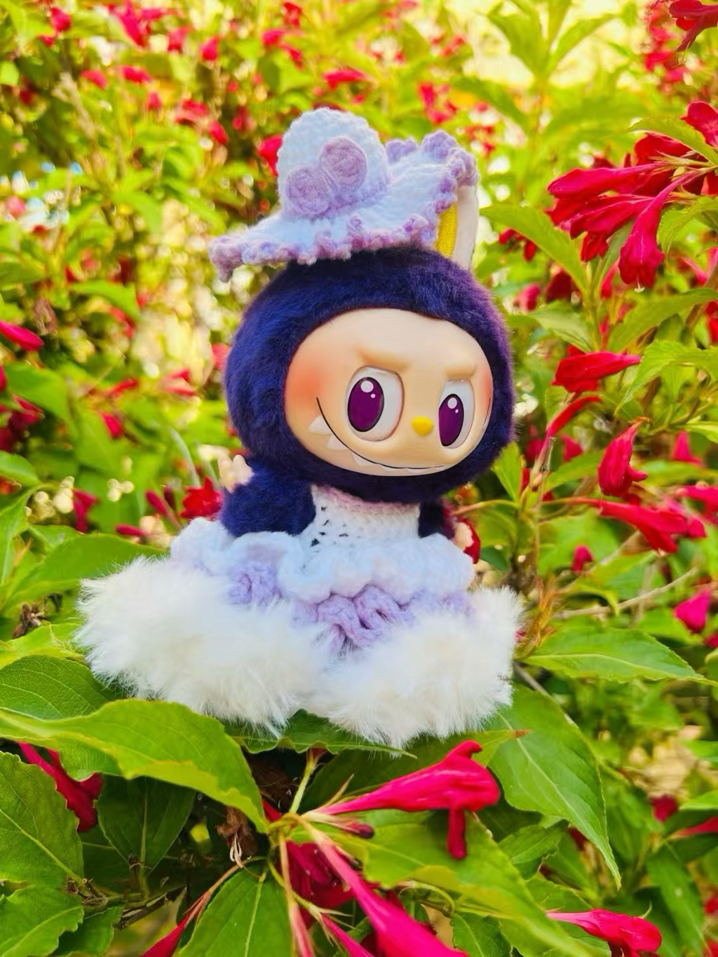 Labubu purple princess dress