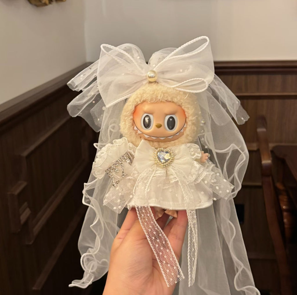 Labubu suit wedding dress