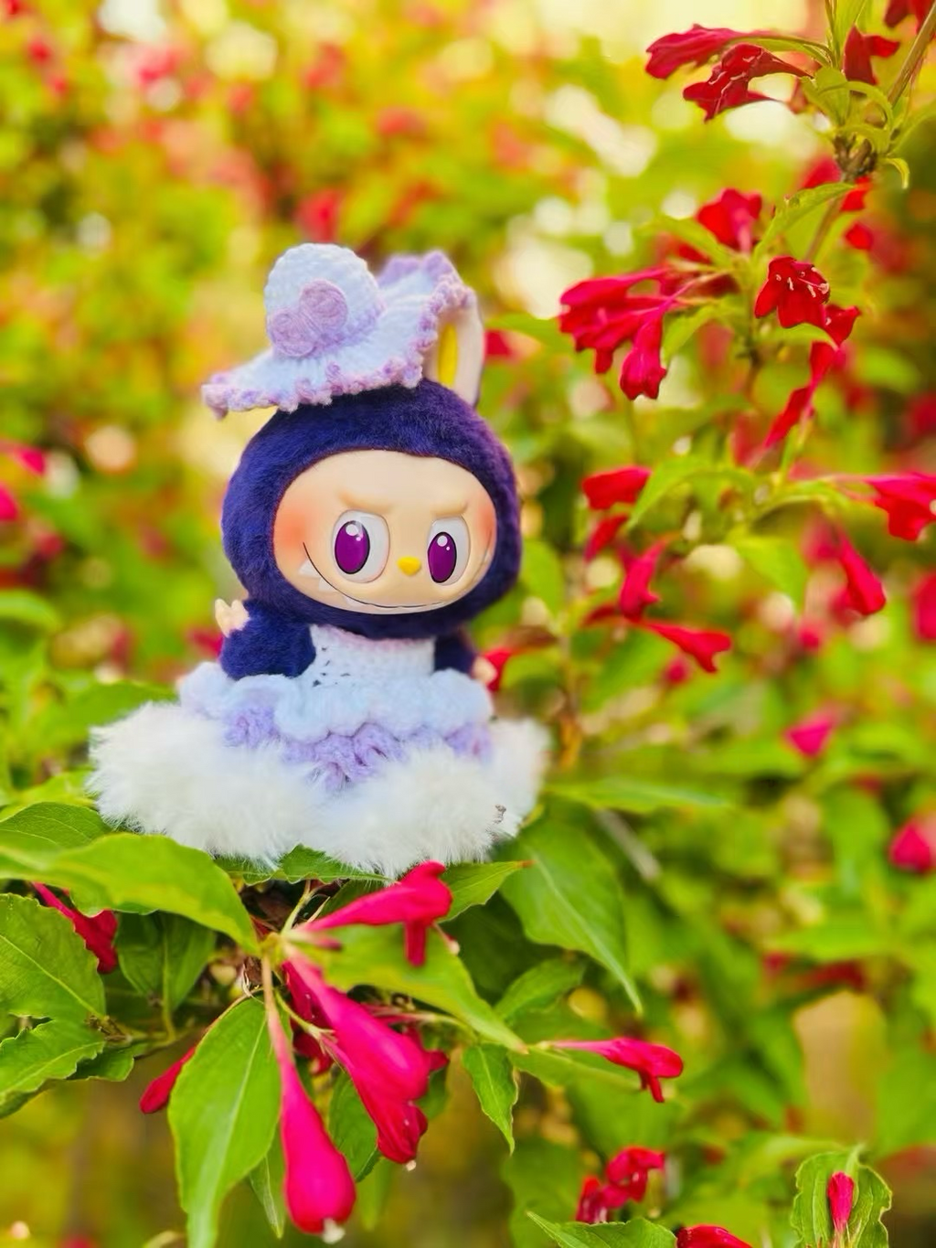 Labubu purple princess dress