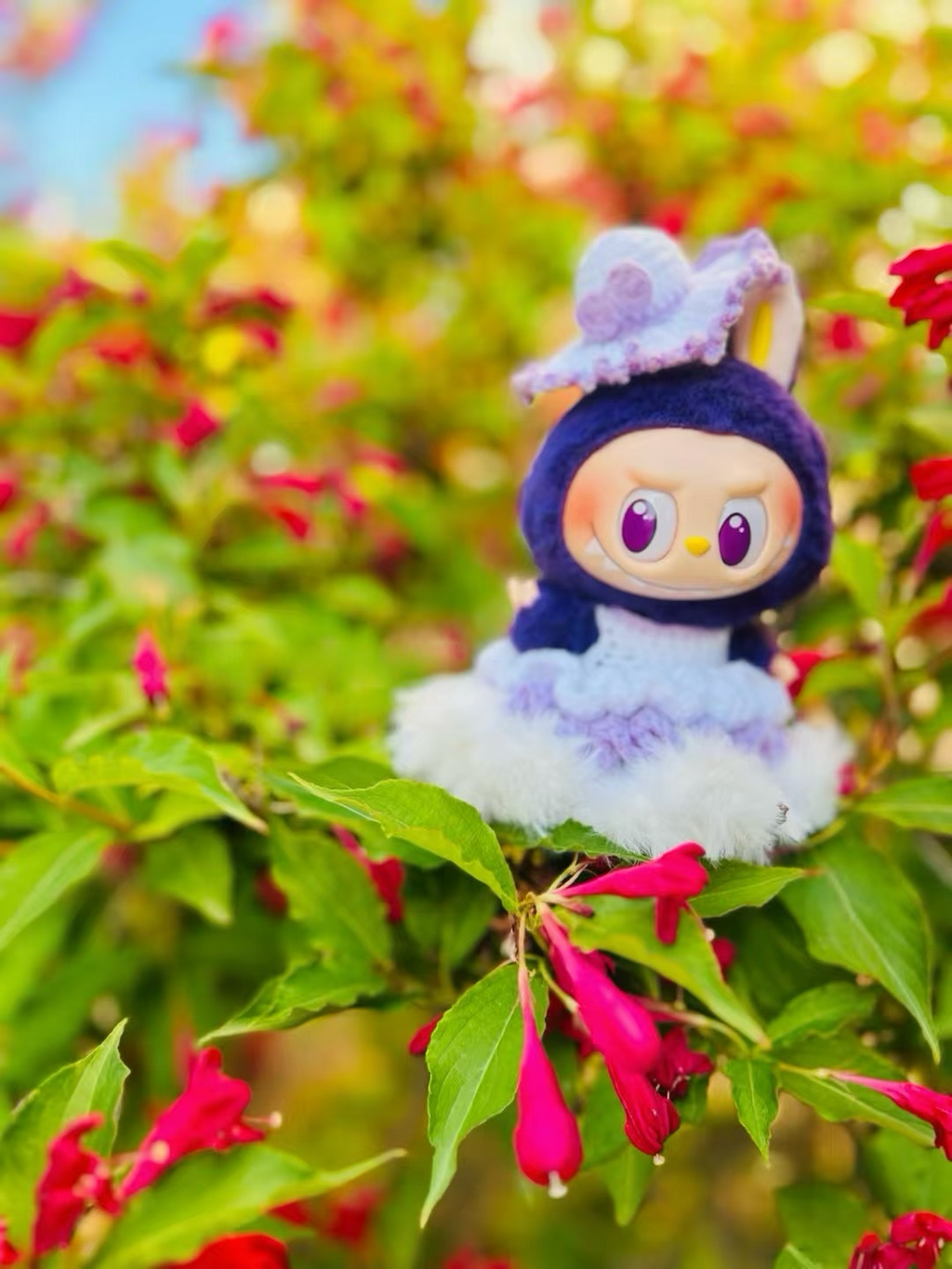 Labubu purple princess dress