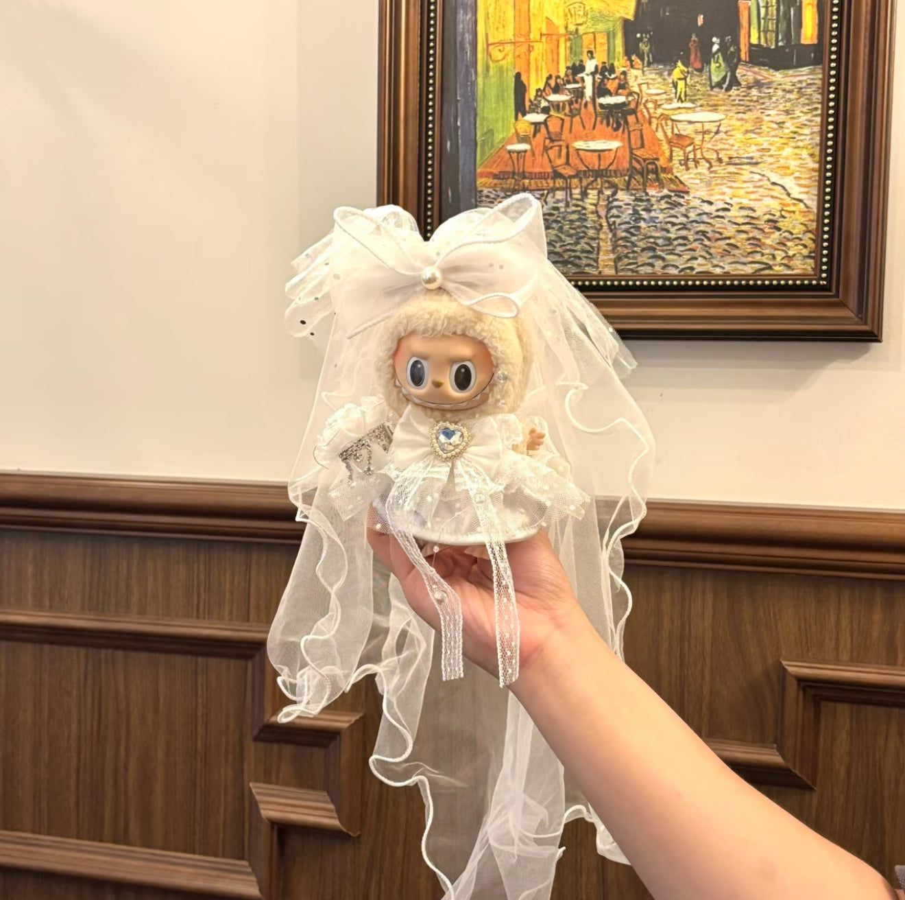 Labubu suit wedding dress