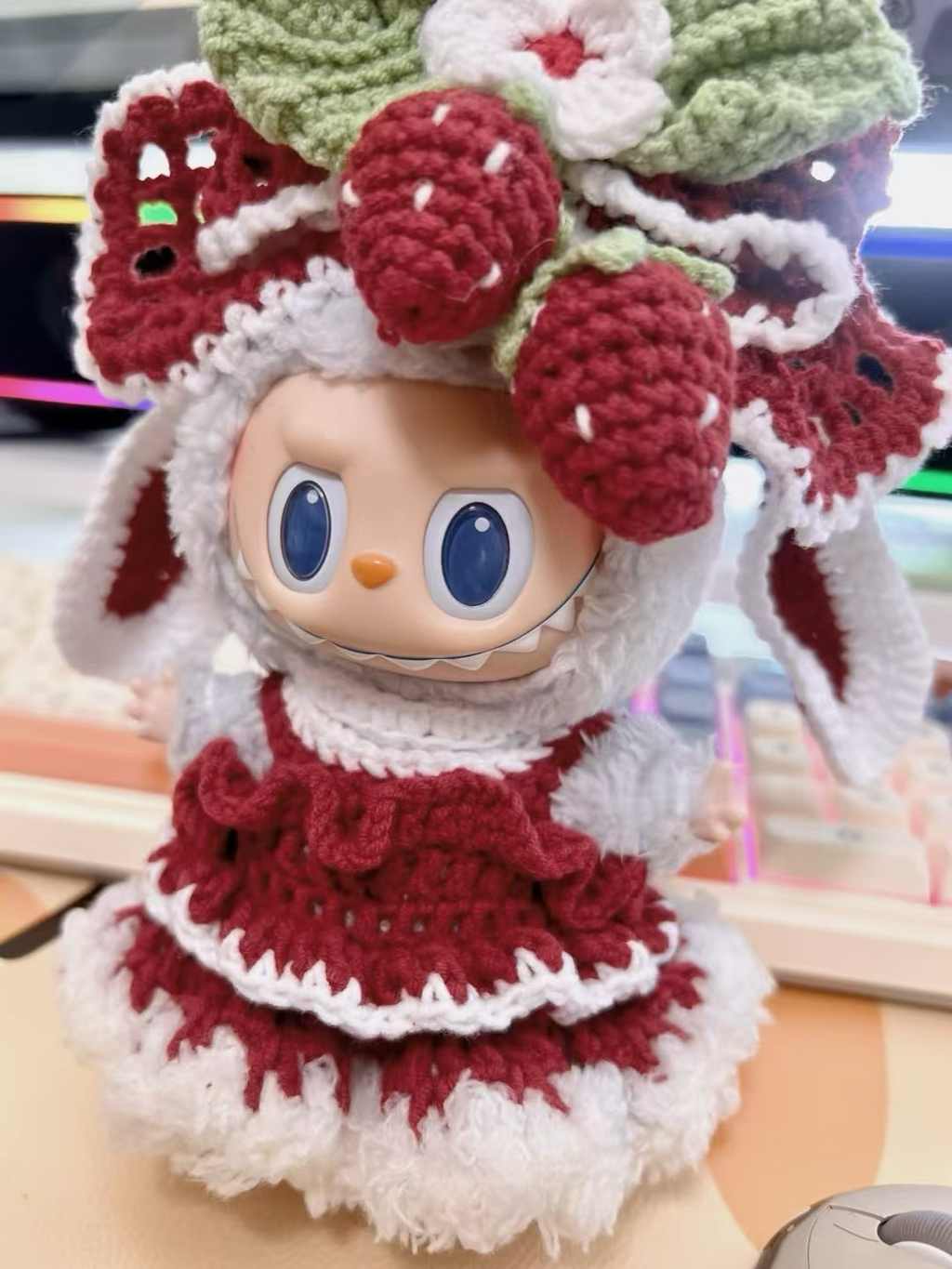 Labubu Strawberry Princess Costume
