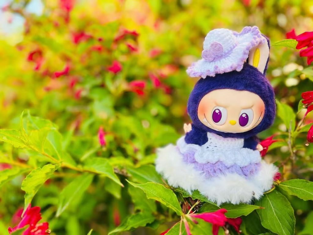 Labubu purple princess dress