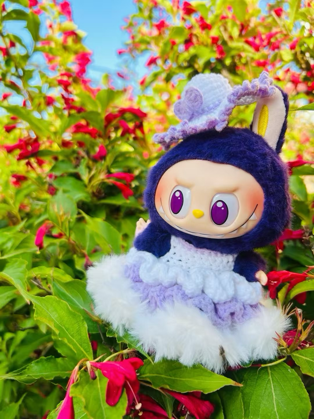Labubu purple princess dress
