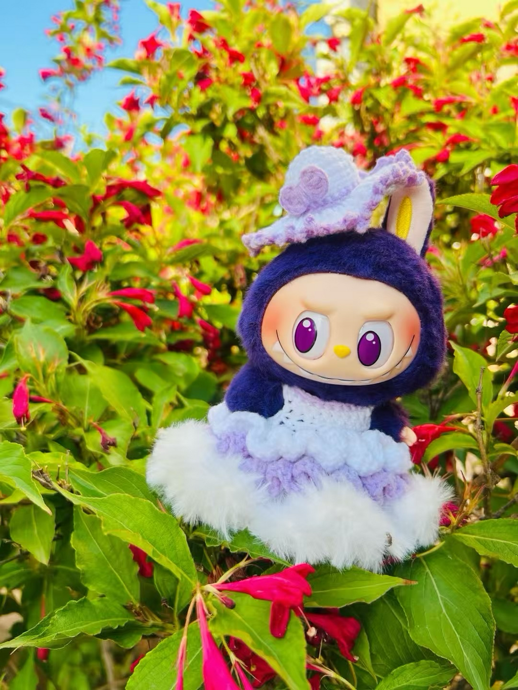 Labubu purple princess dress