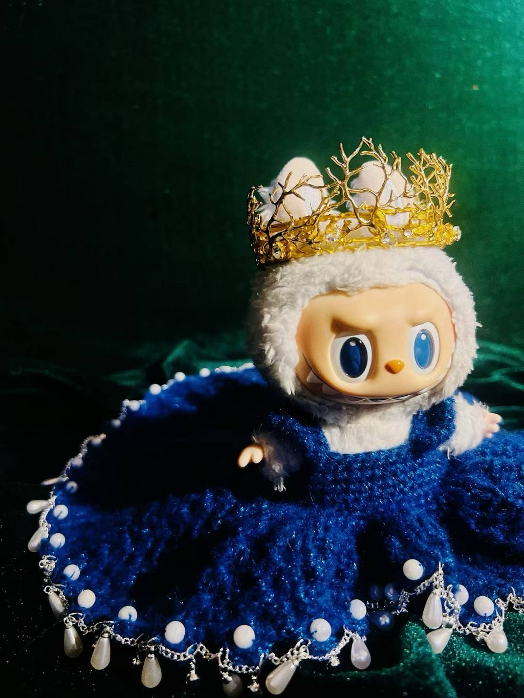 Labubu Sparkling Sapphire Princess Dress